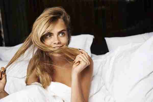 Cara Delevingne Nude on Bed